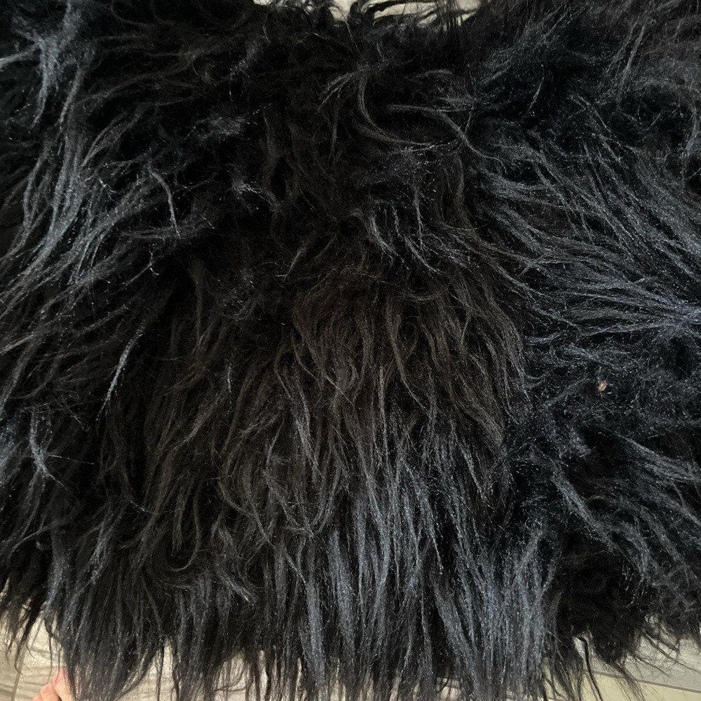 Luxurious Black Faux Fur Jacket